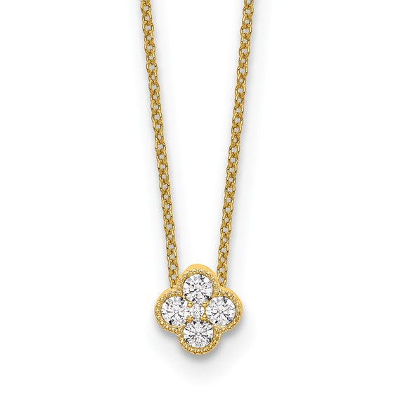 LULE - Diamond Flower Necklace