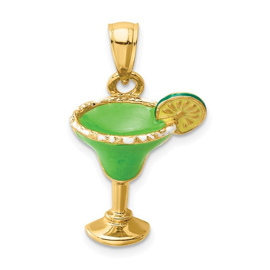 MARGHERITA - The Enameled Margarita Charm Necklace