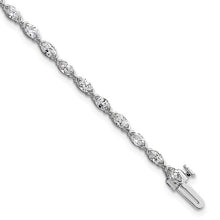 Load image into Gallery viewer, LIANA ll - Marquise Diamond Half Bezel-Set Tennis Bracelet Petite

