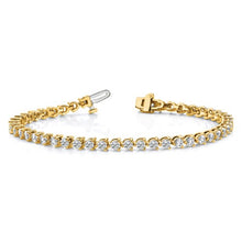 Load image into Gallery viewer, NATALIA - Three Prong Diamond Tennis Bracelet Petite
