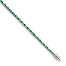 Load image into Gallery viewer, NERINA - Emerald Tennis Bracelet
