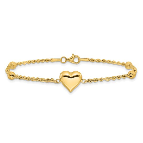 CLEO - Puffed Heart Bracelet