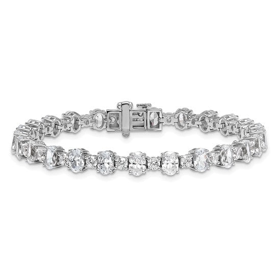 SAVINA - Round Oval Diamond Tennis Bracelet