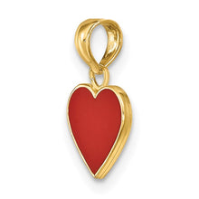 Load image into Gallery viewer, CLAIRE - Red Enameled Heart Pendant Necklace
