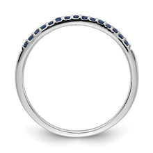 Load image into Gallery viewer, NORA - The Half Eternity Blue Sapphire Stackable Ring
