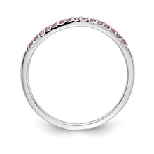 Load image into Gallery viewer, RINA - The Half Eternity Pink Sapphire Stackable Ring

