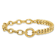 Load image into Gallery viewer, SISTINE - Half Curb and Cable Link Bracelet ll
