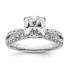 Load image into Gallery viewer, CAMILLE - Double Band Cushion Diamond Ring
