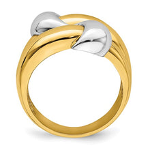 Load image into Gallery viewer, AMADEA - The Two-Tone Knot Dome Ring
