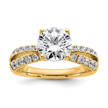 Load image into Gallery viewer, ADELE - The Double Band Round Diamond Ring
