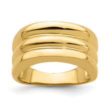 Load image into Gallery viewer, FRANCESCA - Ridge Dome Stacked Ring
