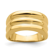 Load image into Gallery viewer, FRANCESCA - The Stacked Ridge Dome Ring
