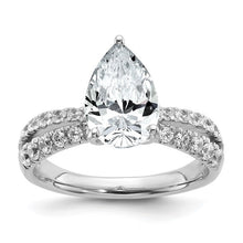 Load image into Gallery viewer, JEANNE - The Double Band Pear Diamond Ring
