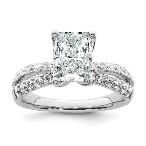 RANAE - The Double Band Radiant Diamond Ring