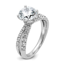 Load image into Gallery viewer, ADELE - The Double Band Round Diamond Ring
