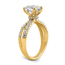 Load image into Gallery viewer, CAMILLE - The Double Band Cushion Diamond Ring
