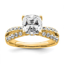 Load image into Gallery viewer, CAMILLE - The Double Band Cushion Diamond Ring
