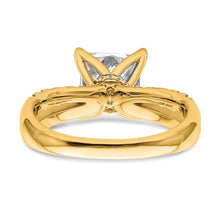 Load image into Gallery viewer, PERRIE - The Double Band Princess cut Diamond Ring
