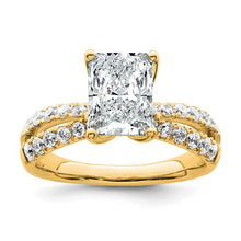 Load image into Gallery viewer, RANAE - The Double Band Radiant Diamond Ring
