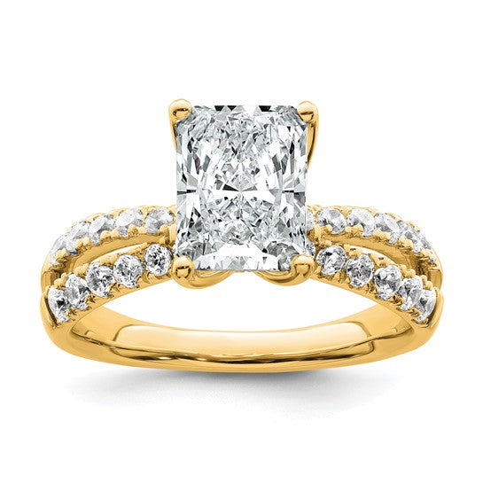 RANAE - The Double Band Radiant Diamond Ring