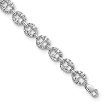 Load image into Gallery viewer, MADDALENA - The Diamond Anchor Bracelet
