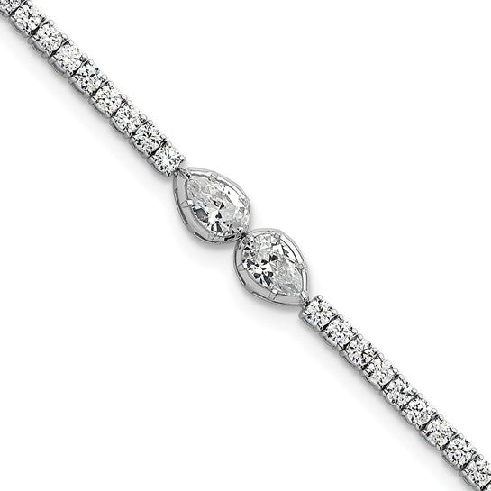 ROSA - Double Pear Diamond Tennis Bracelet