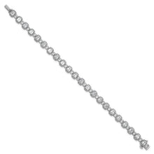 Load image into Gallery viewer, GIORGIA - Emerald and Round Diamond Tennis Bracelet

