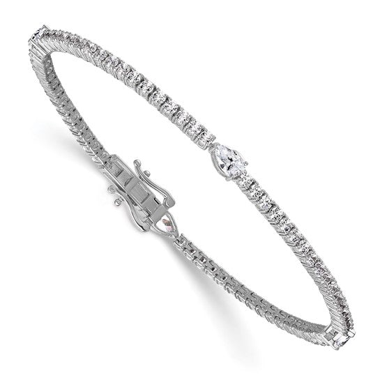 BESIANA - The Round and Pear Diamond Tennis Bracelet