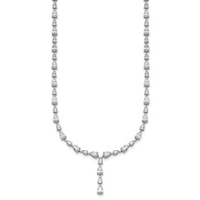 Load image into Gallery viewer, SELENA - Drop Down Pear Diamond Tennis Necklace
