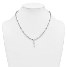 Load image into Gallery viewer, SELENA - Drop Down Pear Diamond Tennis Necklace
