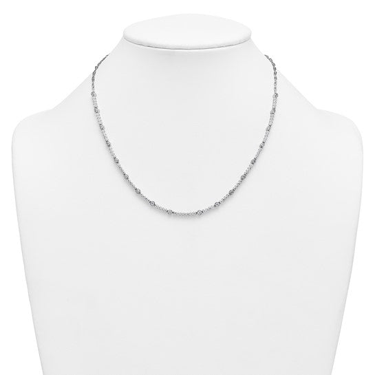 MONICA - Round Diamond Tennis Necklace