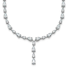 Load image into Gallery viewer, SELENA - Drop Down Pear Diamond Tennis Necklace
