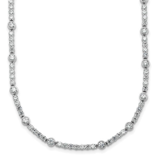MONICA - Round Diamond Tennis Necklace