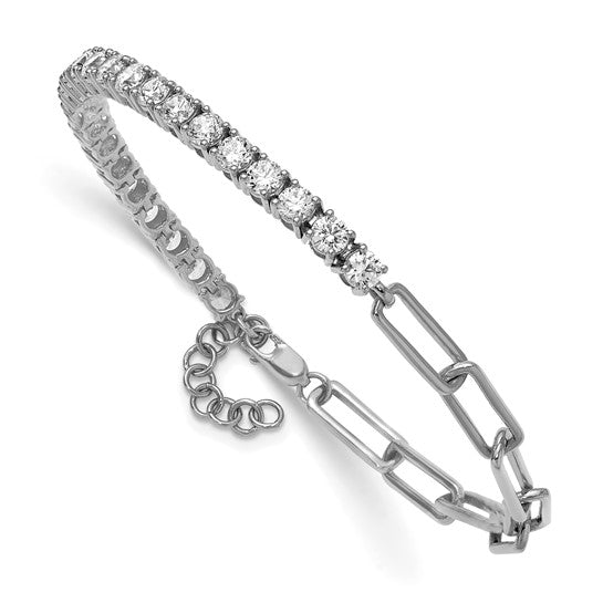MARIANNA - The Round Diamond Tennis Link Bracelet