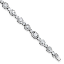 Load image into Gallery viewer, ROSABELLA - Multi-Diamond Halo Tennis Bracelet
