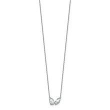 Load image into Gallery viewer, JACQUELINE - Two-Stone Pear and Marquise Diamond Necklace III
