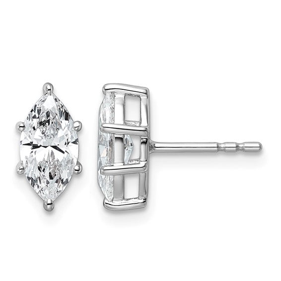 COSIMA - Marquise Diamond Stud Earrings
