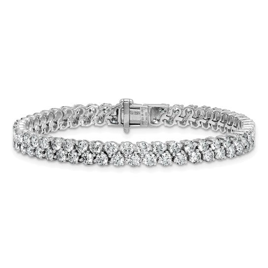 SIMONA - Grand Double Diamond Tennis Bracelet
