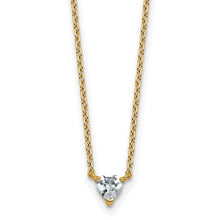 Load image into Gallery viewer, JOSEPHINE - Diamond Solitaire Heart Necklace
