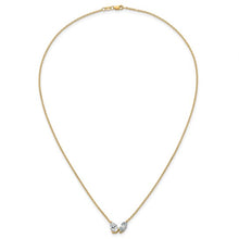 Load image into Gallery viewer, JACQUELINE - Two-Stone Pear and Marquise Diamond Necklace III
