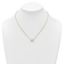 Load image into Gallery viewer, JACQUELINE - Two-Stone Pear and Oval Diamond Necklace
