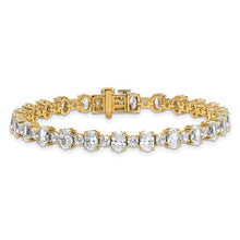 Load image into Gallery viewer, MINA - Oval and Round Diamond Tennis Bracelet
