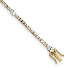 Load image into Gallery viewer, VENERA - Round and Marquise Diamond Tennis Bracelet
