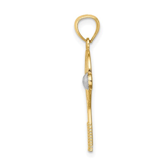 ADRIANA - Tennis Racket and Ball Pendant Necklace