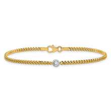 Load image into Gallery viewer, ALBA - Curb Bracelet Diamond Bezel
