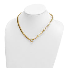 Load image into Gallery viewer, SISTINE - Half Curb and Cable Link with Charm Holder Necklace
