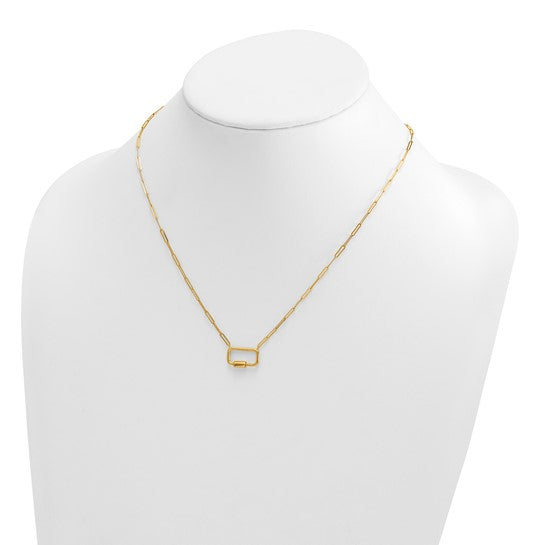LEXI - PaperClip Charm Holder Necklace