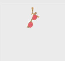 Load and play video in Gallery viewer, ALBINA - The Pink Enameled Sunglasses Charm Necklace
