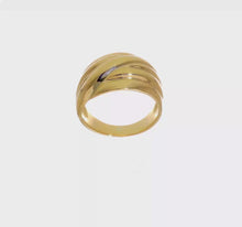Load and play video in Gallery viewer, AMALEA - The Bold Scalloped Dome Ring
