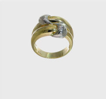 Load and play video in Gallery viewer, AMADEA - The Two-Tone Knot Dome Ring
